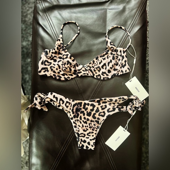 Mikoh Leopard Valencia Tie Side Bottom XS NWT New with Tags!
